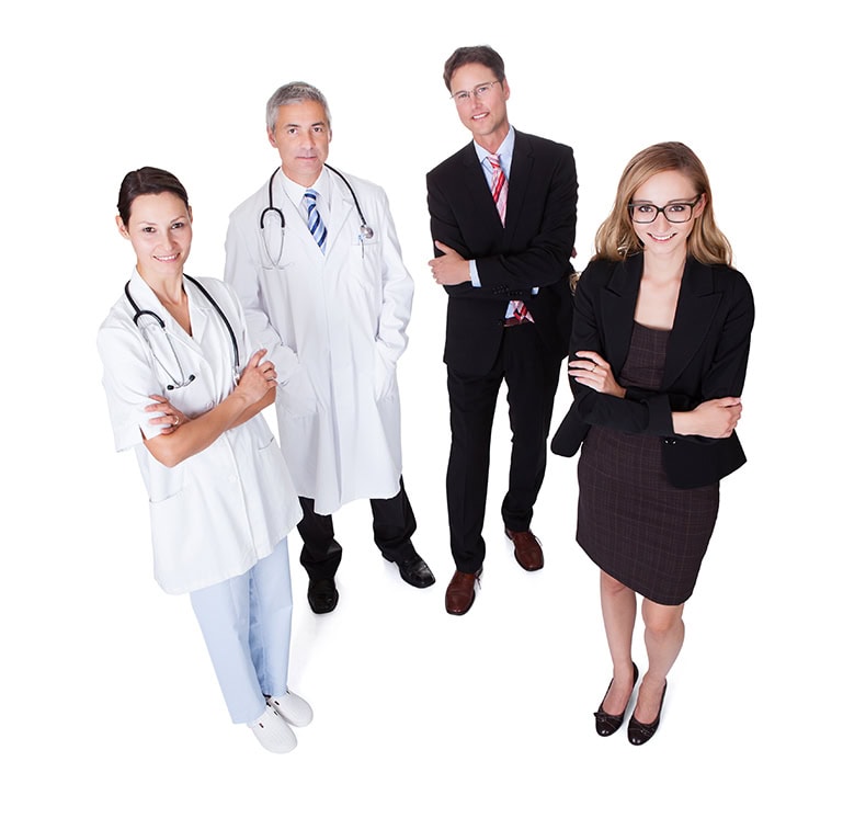 Staff di medici del lavoro